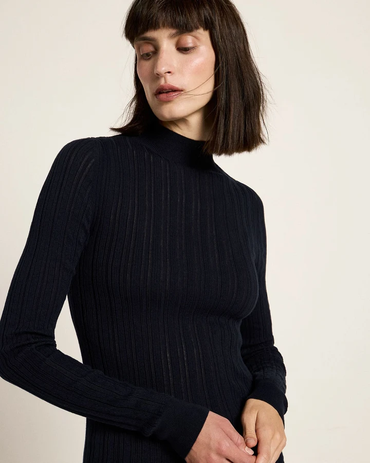 Rollkragenpullover (GOTS)