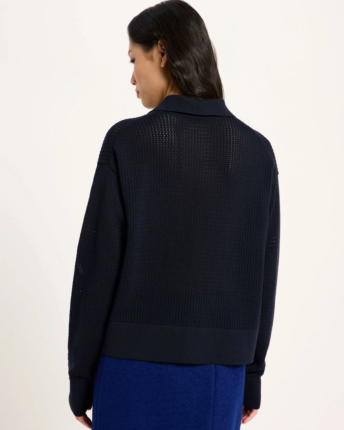 Pullover mit Polo-Kragen (GOTS) – Ansicht 4