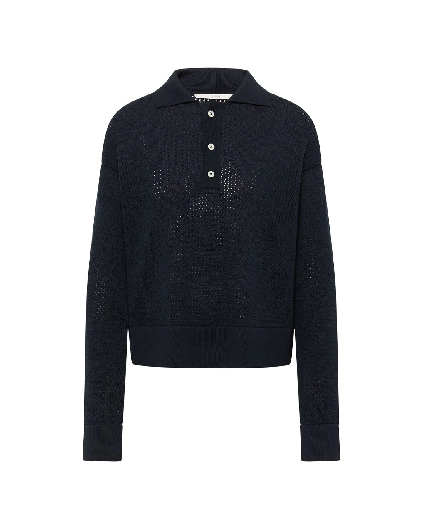 Pullover mit Polo-Kragen (GOTS) – Ansicht 5
