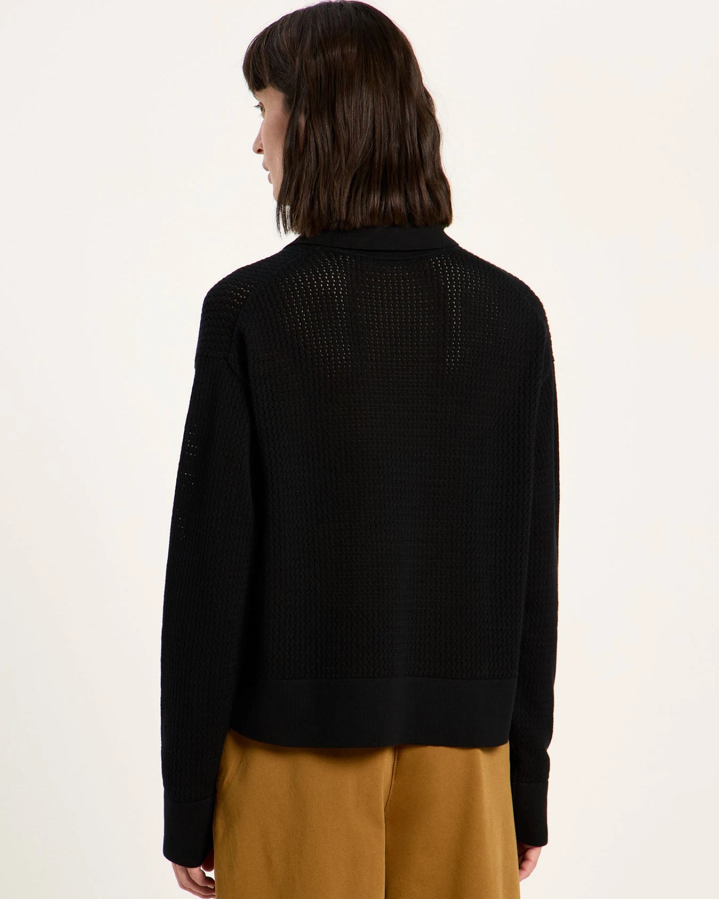 Pullover mit Polo-Kragen (GOTS) – Ansicht 4