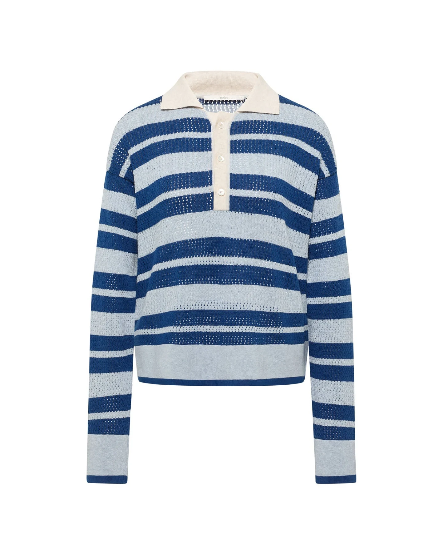 Pullover mit Polo-Kragen (GOTS) – Ansicht 5