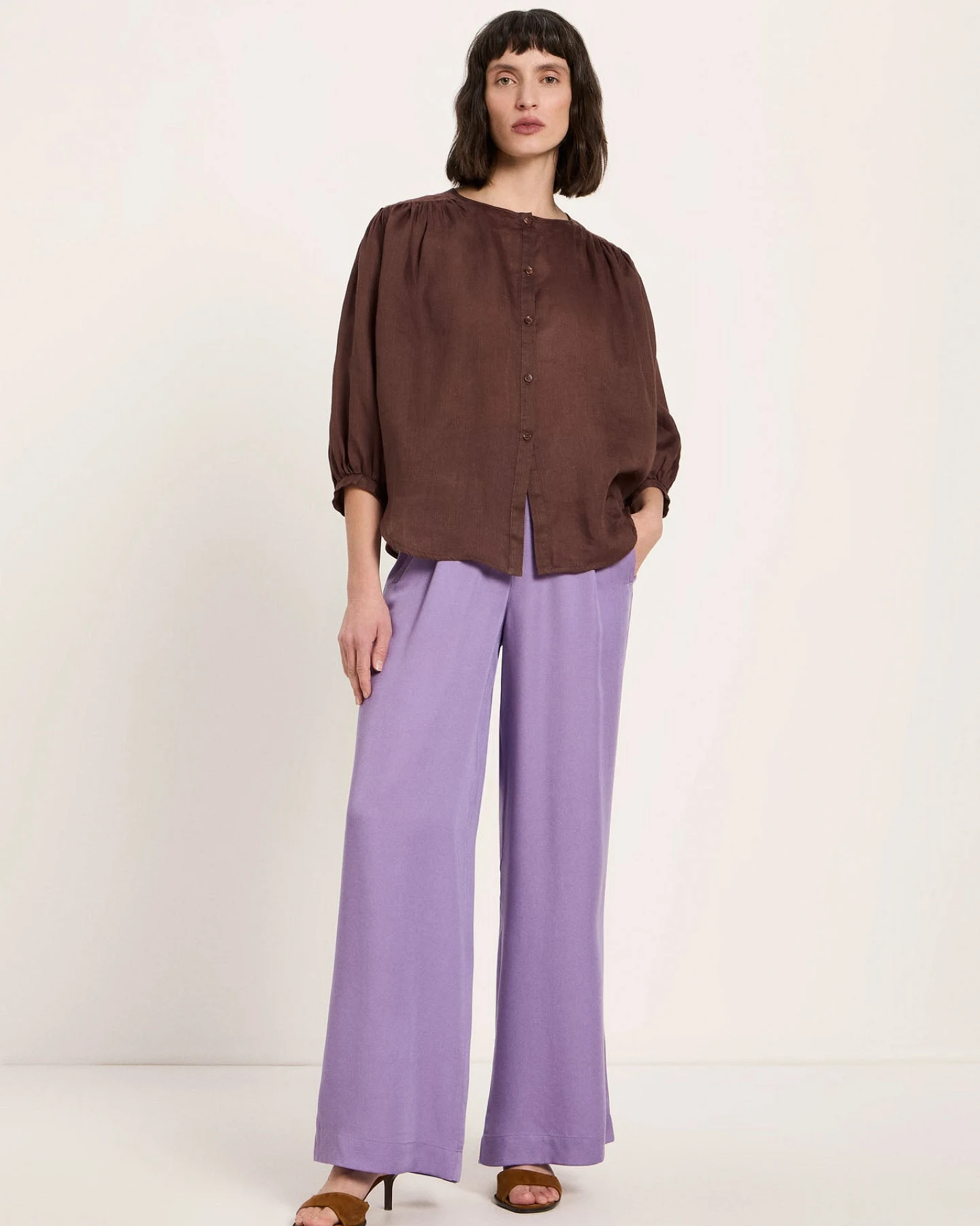Bluse mit Kräuseln – Ansicht 3
