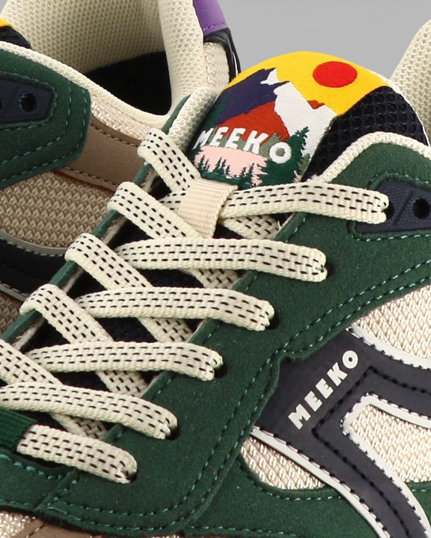 MEEKO Herren vegan Sneaker Capra Grün – Ansicht 2