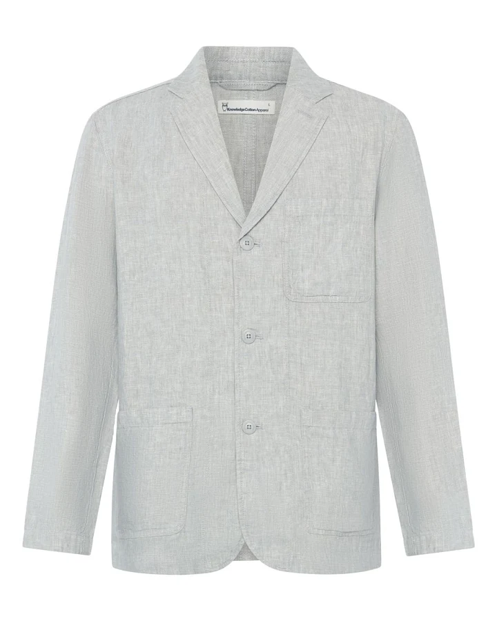 Linen Blazer Ultimate Grey Yarndyed L