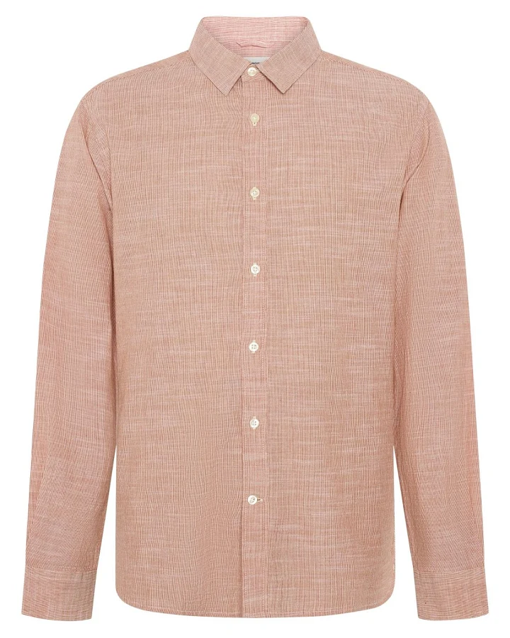 Dune Regular Stripe Shirt Red Stripe XXL