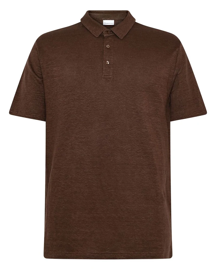Linen Polo Shaved Chocolate L