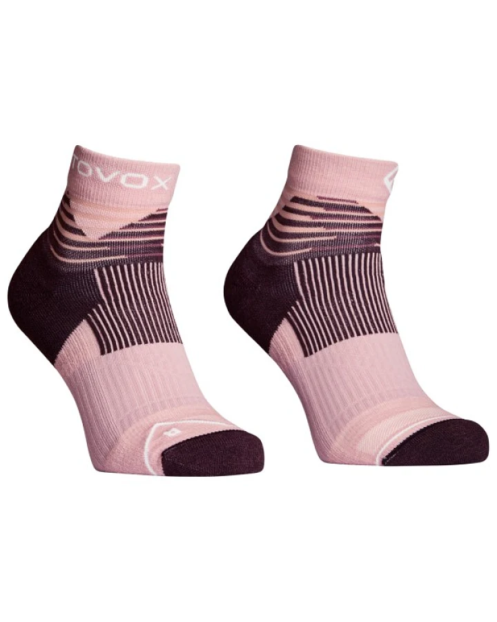 Ortovox - Women's All Mountain Quarter Socks - Merinosocken Gr 35-38 rosa