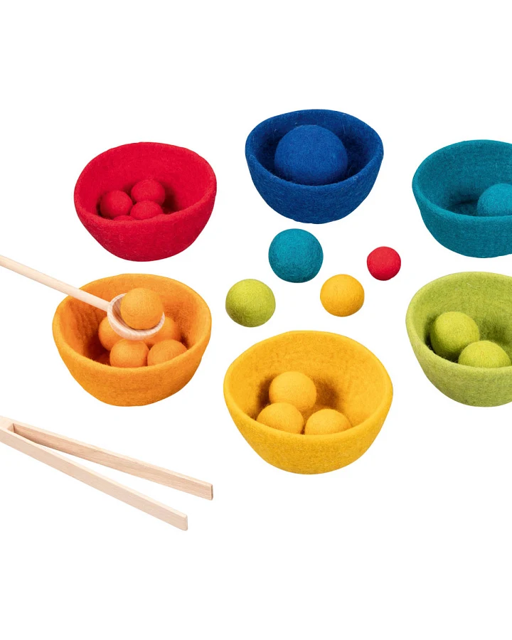 goki - Farbsortierspiel aus Filz bunt
