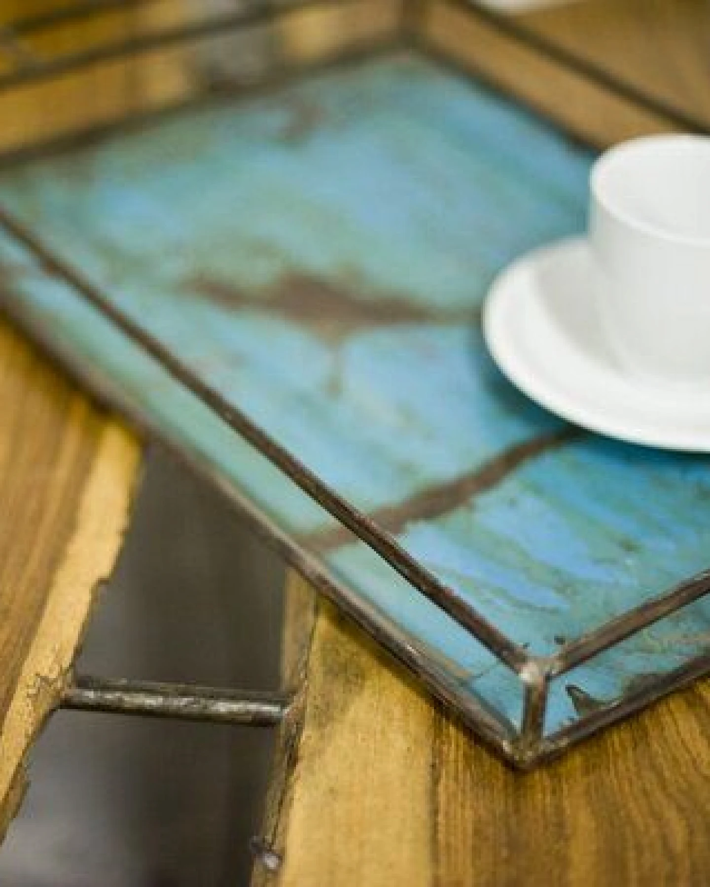 Moogoo Creative Africa Upcycling Tablett aus recycelten Ölfässern – Ansicht 3