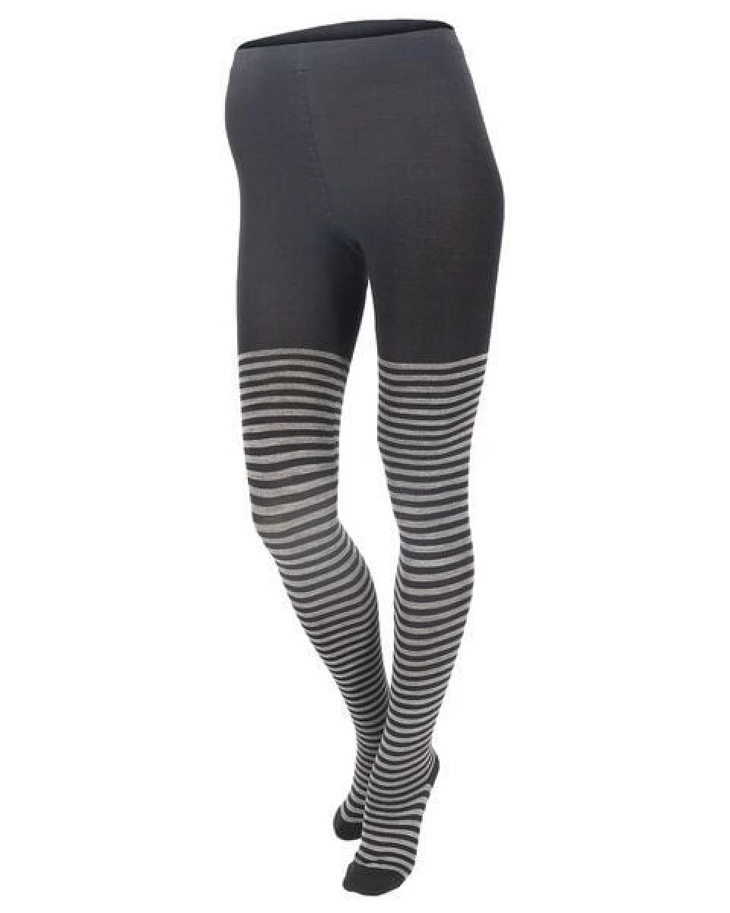 grödo Damen Strumpfhose Ringel Schurwolle (kbT) Baumwolle (Bio) Elasthan – Ansicht 2