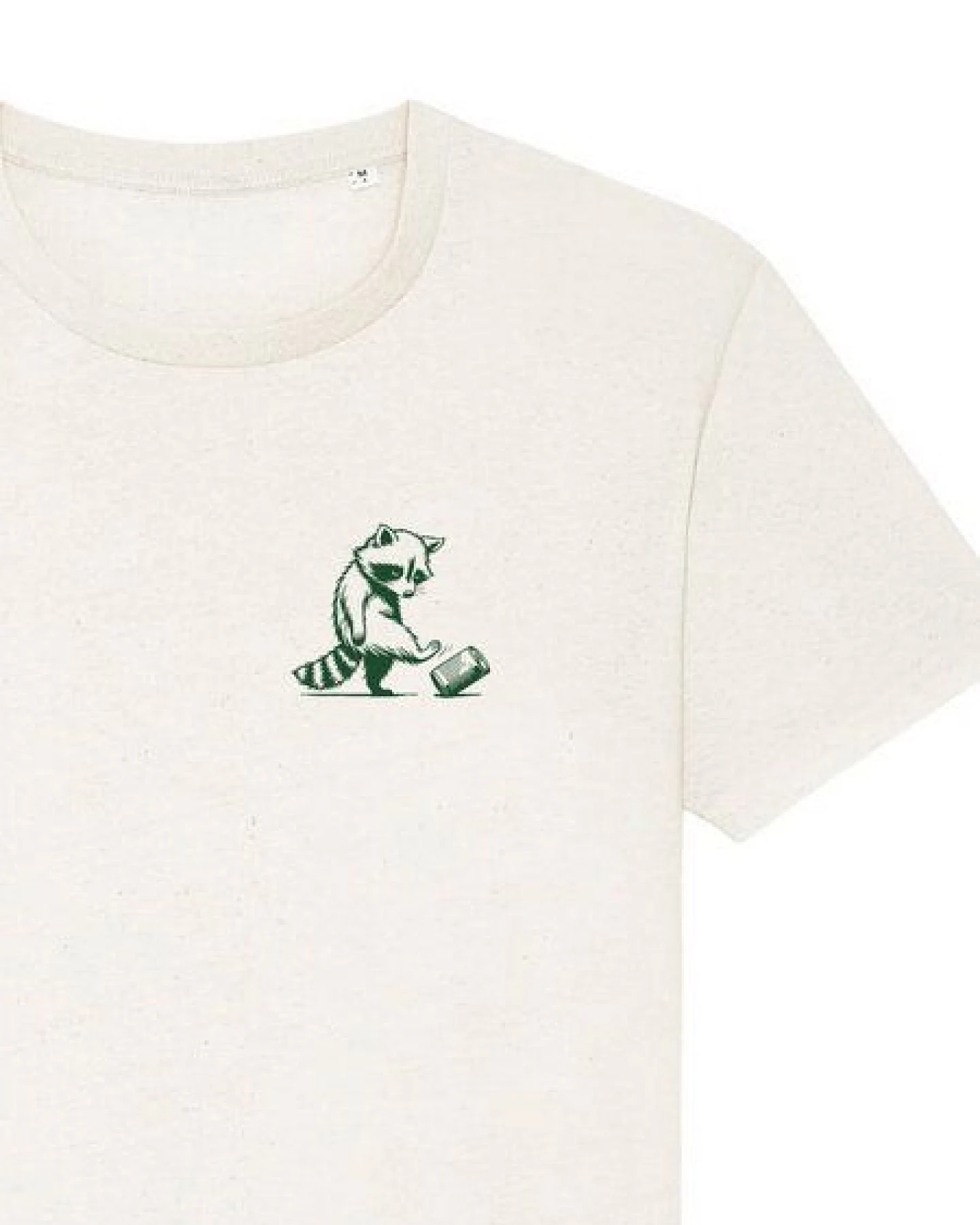 Kultgut Klassik- Shirt - Recycelte Biobaumwolle naturbelassen/ Not Now – Ansicht 4
