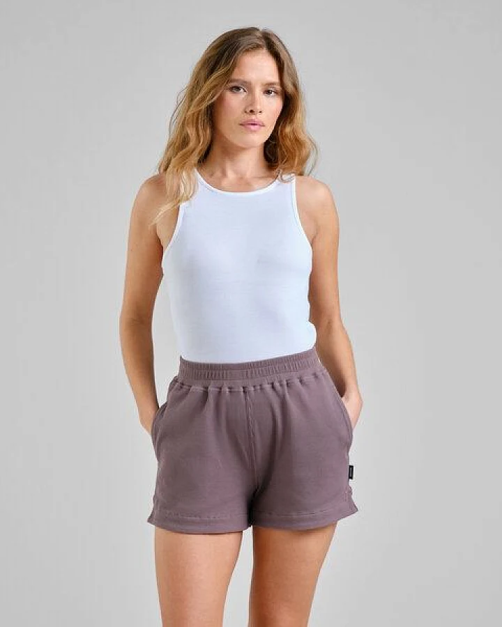 DEDICATED Damen Shorts aus Bio-Baumwolle - Aspudden Waffle Shorts