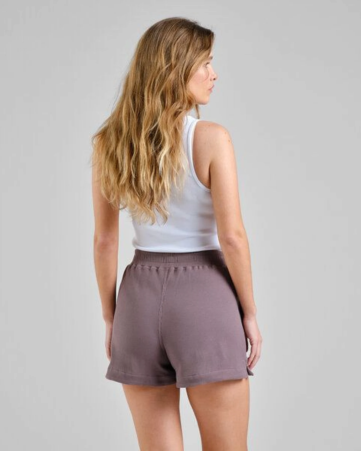 DEDICATED Damen Shorts aus Bio-Baumwolle - Aspudden Waffle Shorts – Ansicht 4
