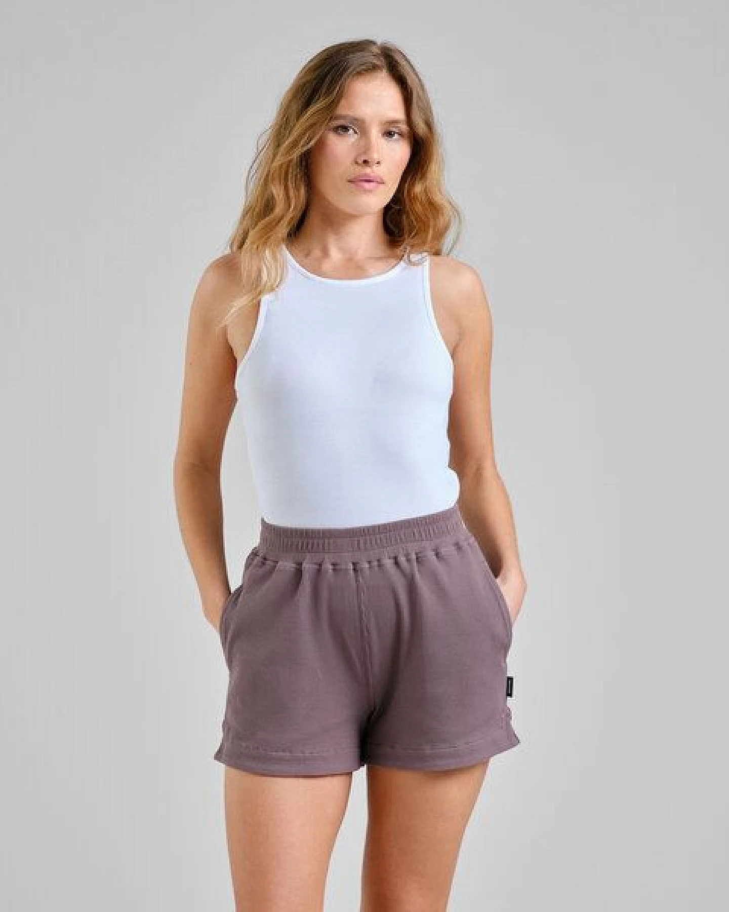 DEDICATED Damen Shorts aus Bio-Baumwolle - Aspudden Waffle Shorts – Ansicht 2