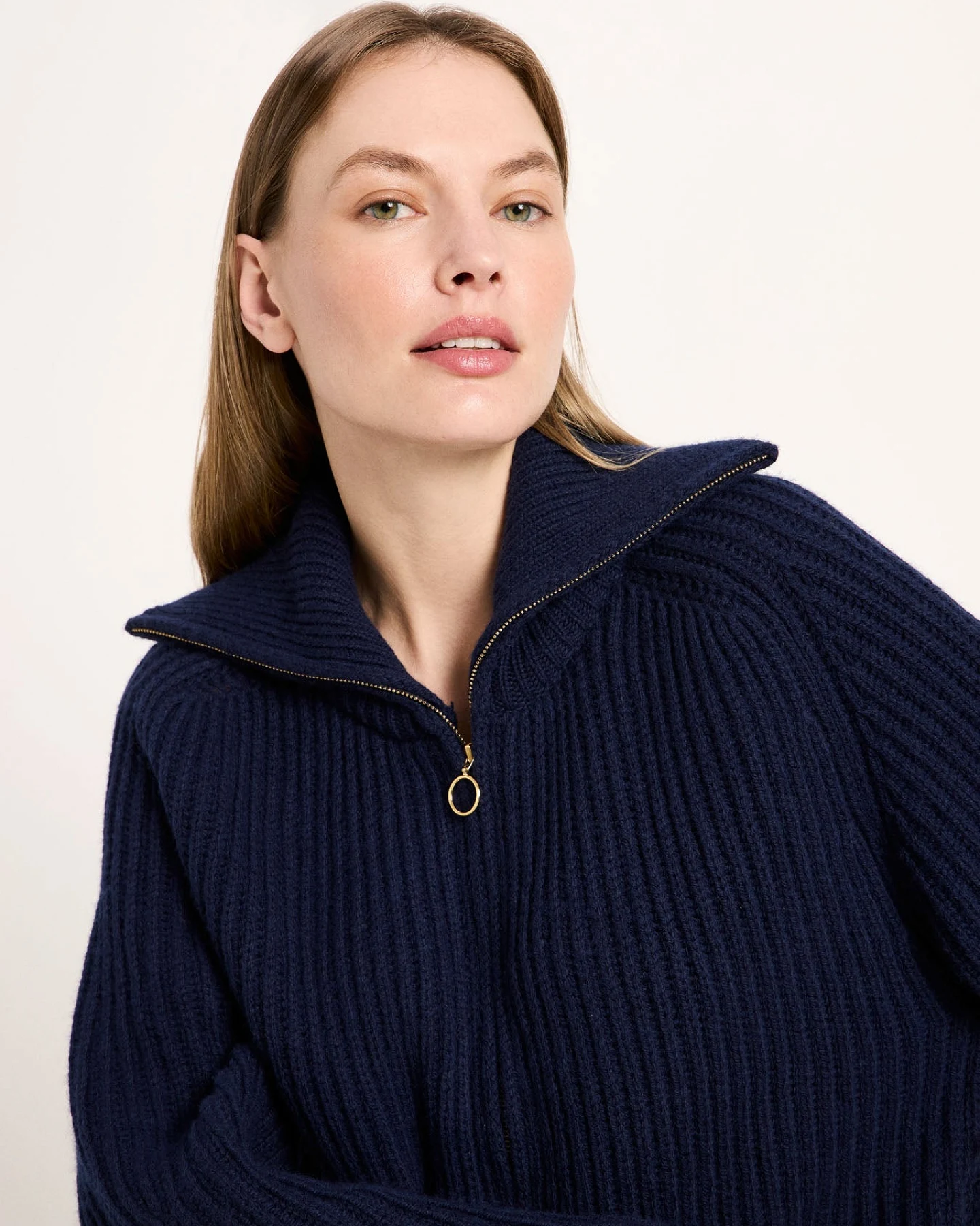 Strickjacke in Rippoptik (GOTS) – Ansicht 3