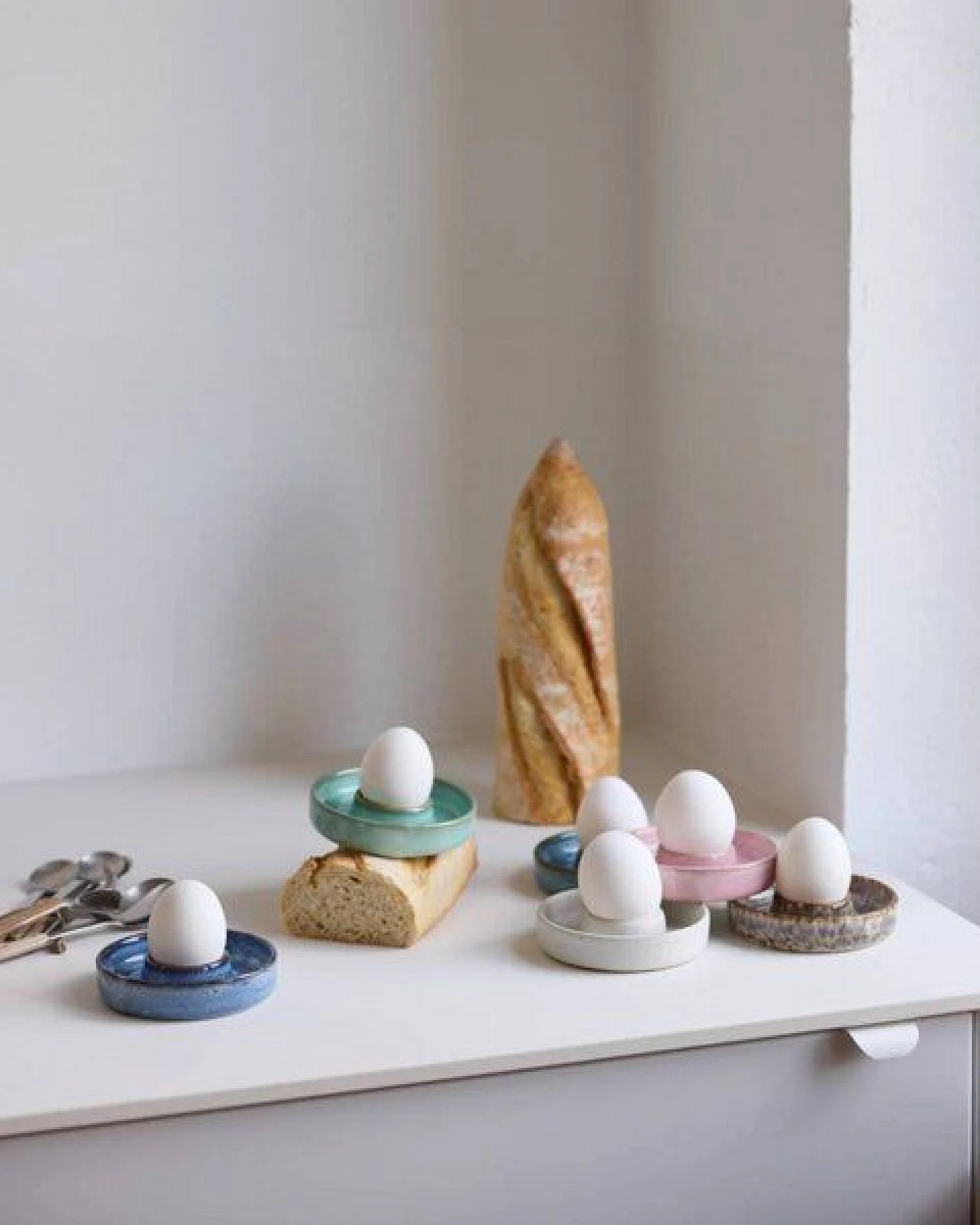 onomao Eierbecher aus Steinzeug 2-er Set – Ansicht 3