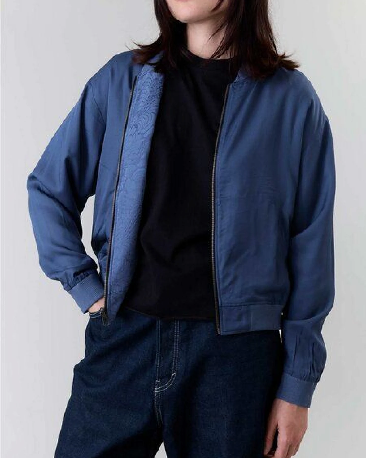 Yahmo Cupro/Tencel Lene Wendejacke – Ansicht 4
