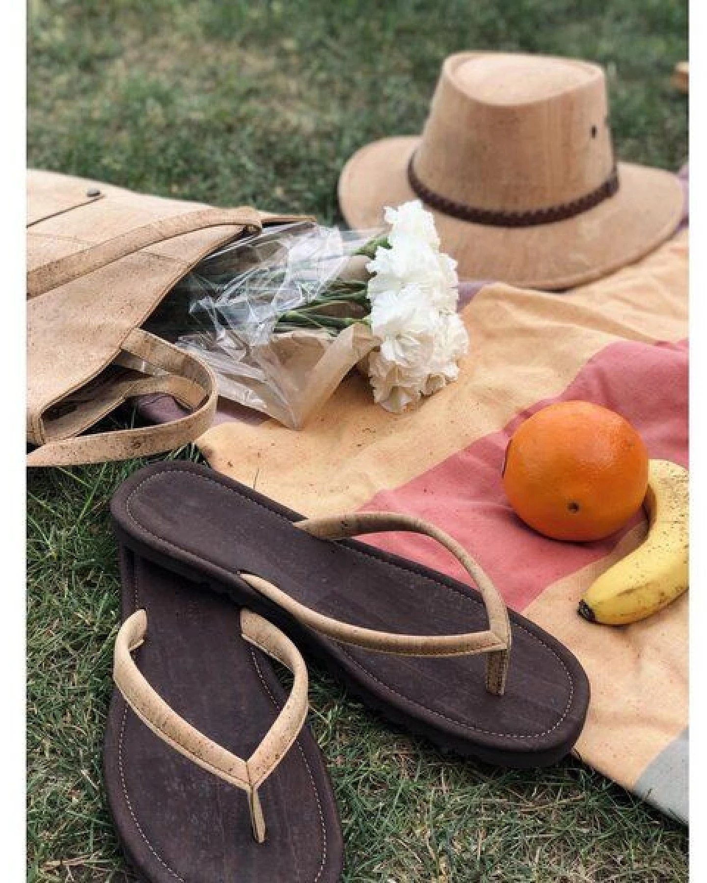 Kork-Deko Flip Flops für Herren – Ansicht 4