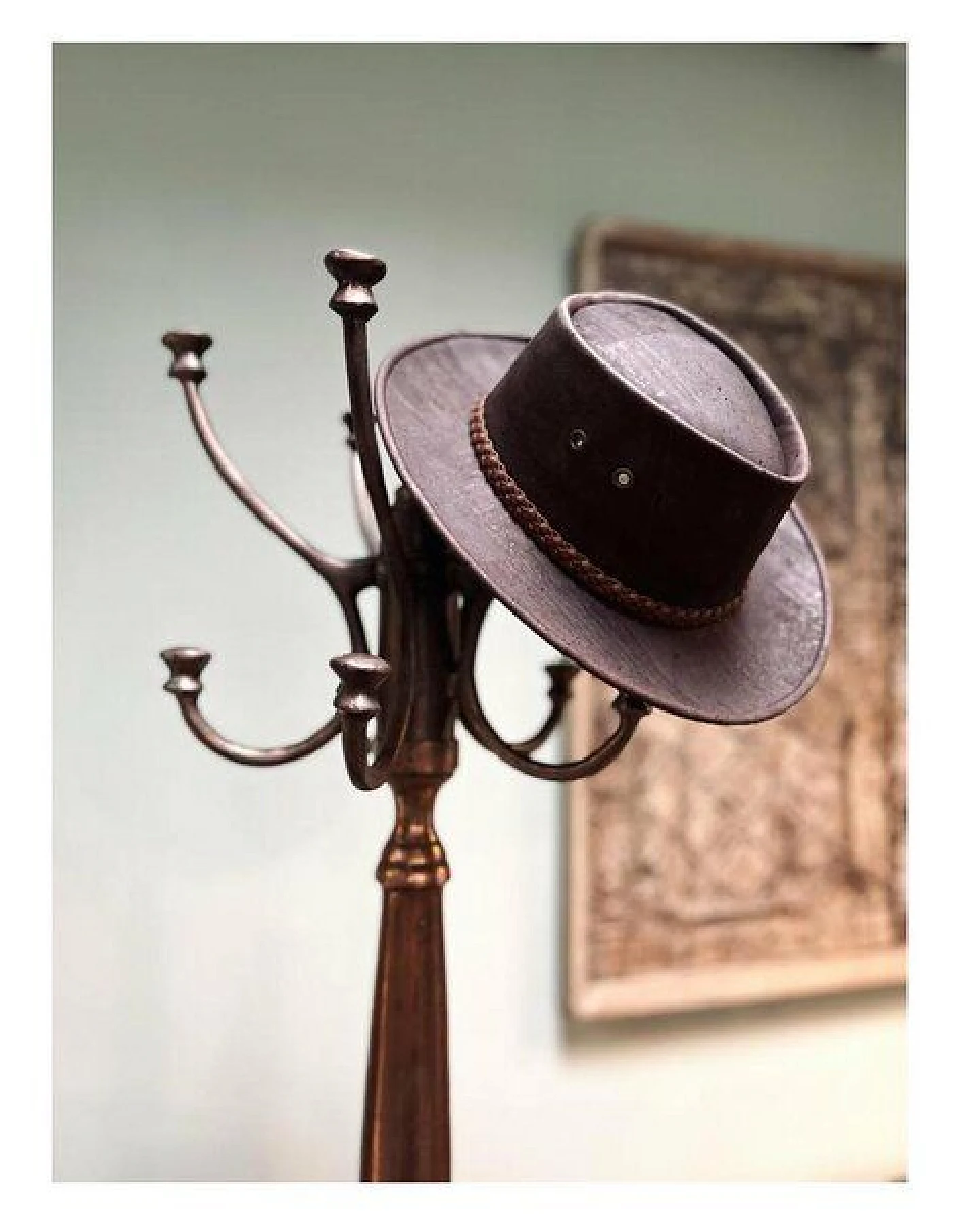 Kork-Deko Cowboyhut aus Korkstoff - beige oder braun (Korkhut, Hut aus Kork, Korkstoff) – Ansicht 4