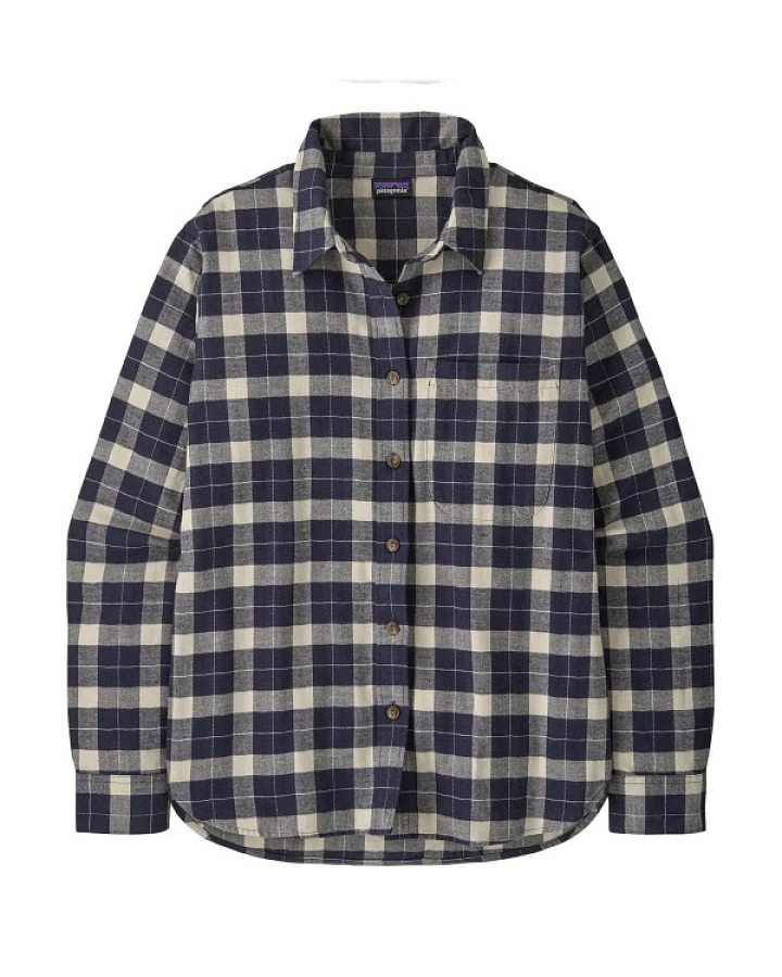 Patagonia - Women's LW Fjord Flannel Shirt - Hemd Gr S grau
