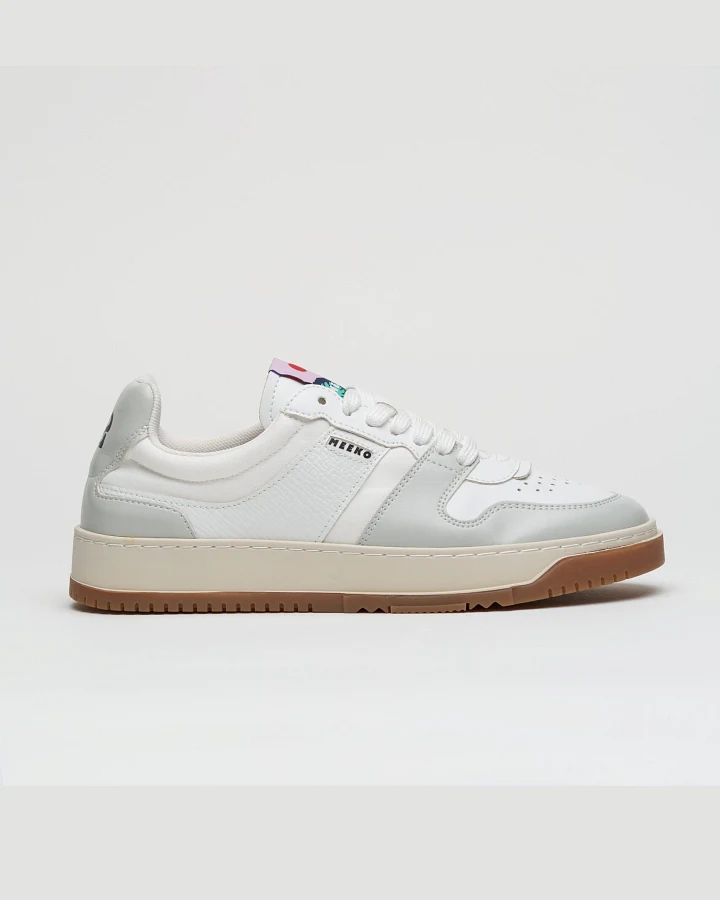MEEKO Herren vegan Sneaker Kiboko Weiß