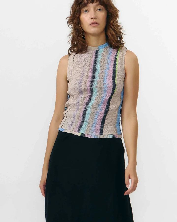 SUITE13LAB Damen vegan Top Matre Print Ones Multicolour