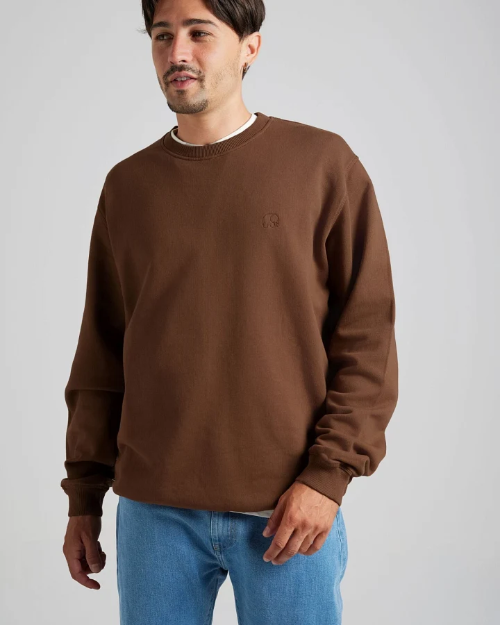 Trendsplant Herren vegan Sweatshirt Essential Carafe Brown