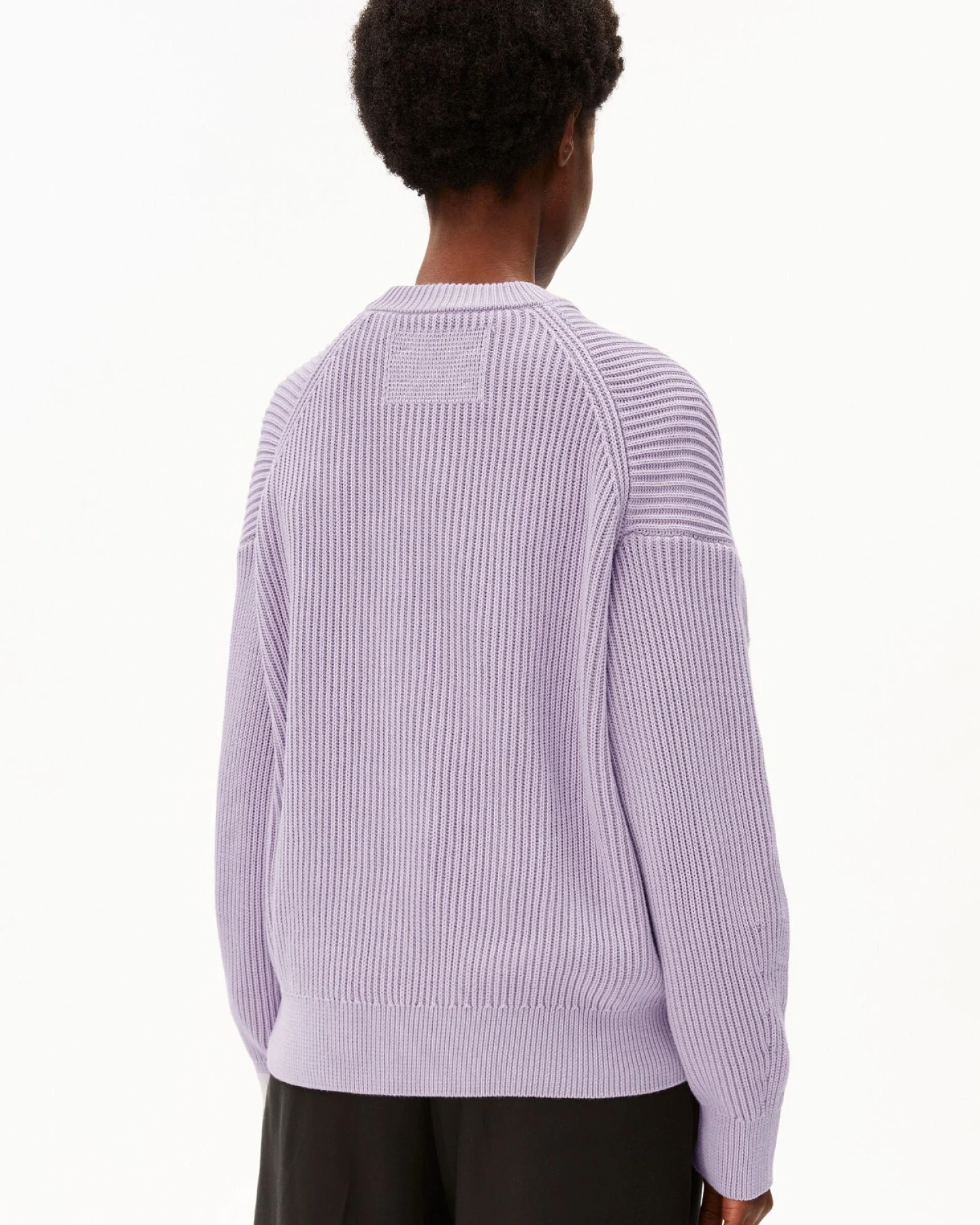 Strickpullover Vanisé Rib Helllila – Ansicht 2
