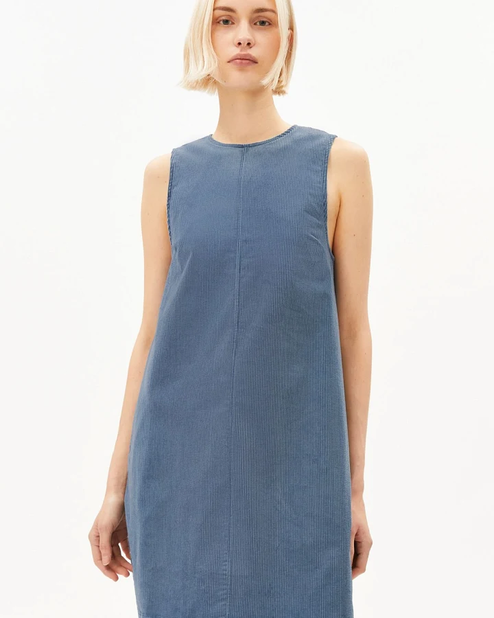 Kleid Corduroy R-neck Mini