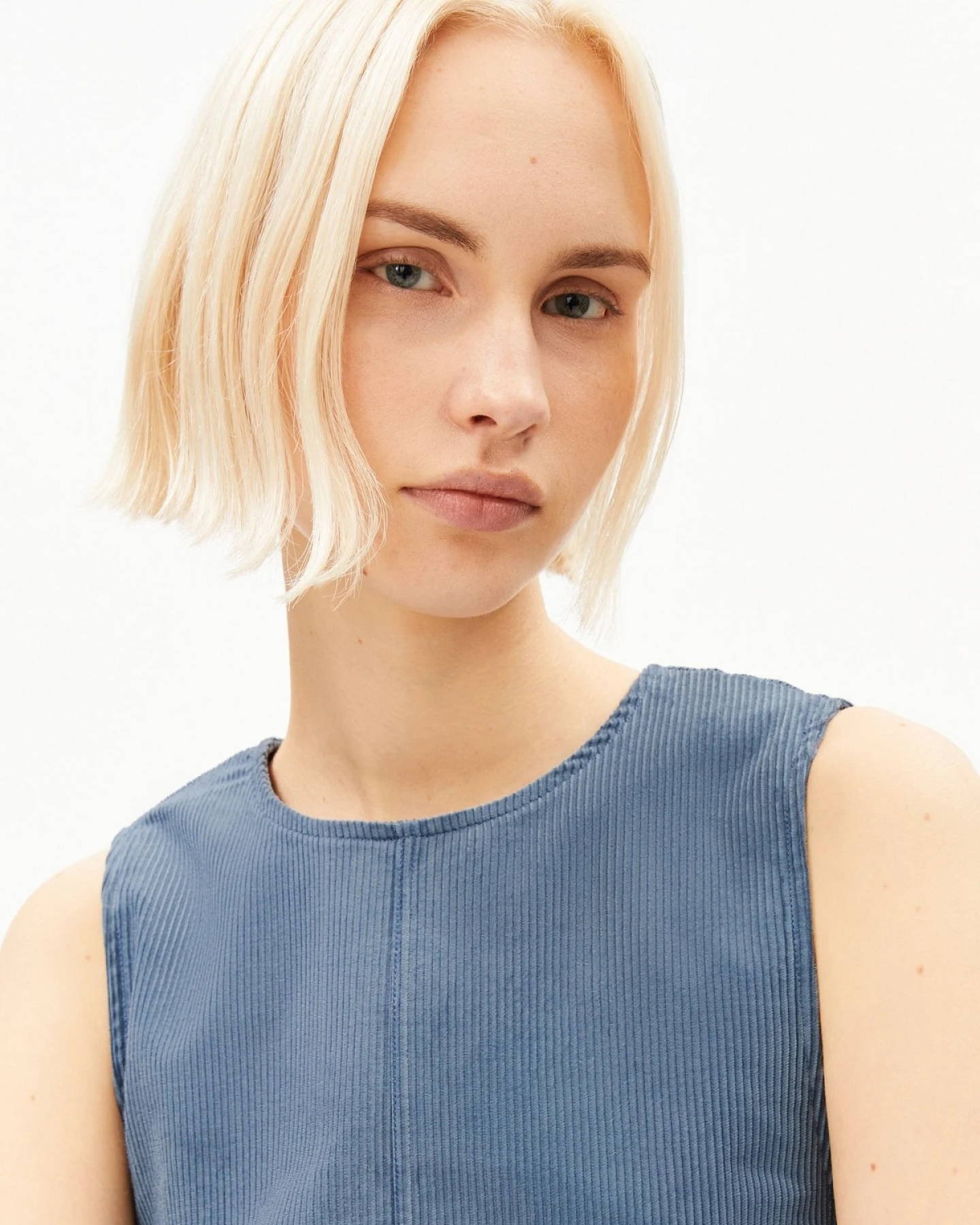 Kleid Corduroy R-neck Mini – Ansicht 4