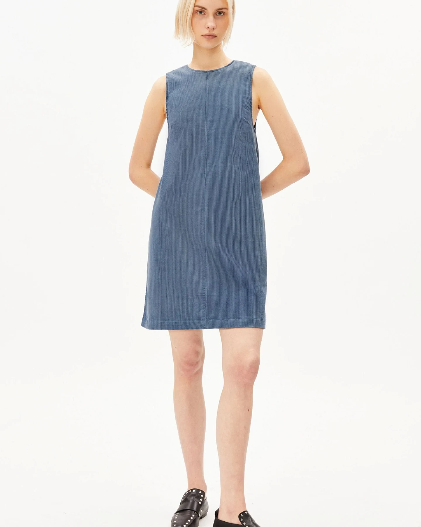 Kleid Corduroy R-neck Mini – Ansicht 3