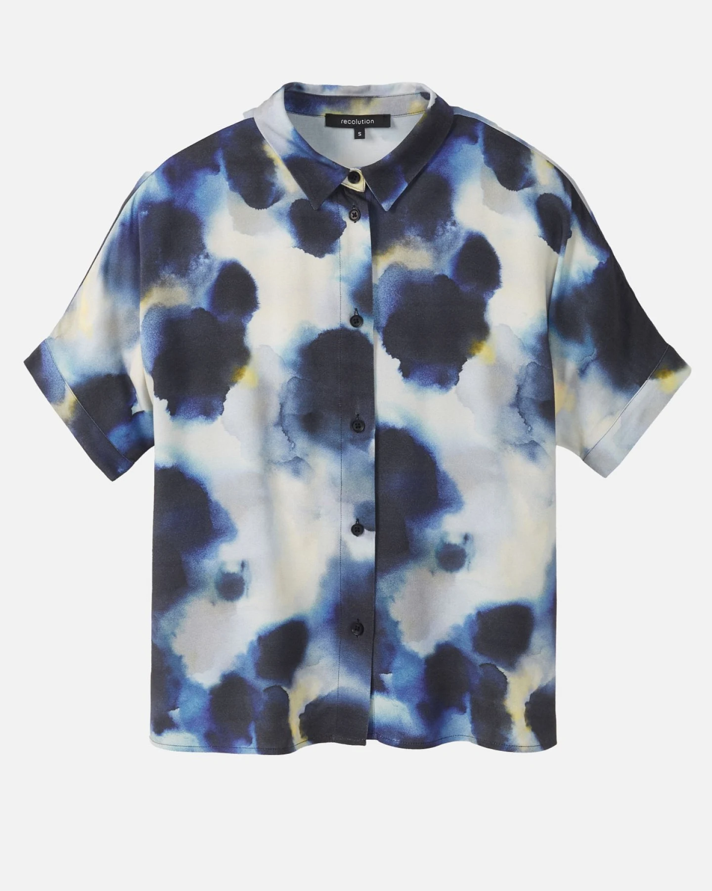 Bluse Lotus Waterdrop Blau – Ansicht 6