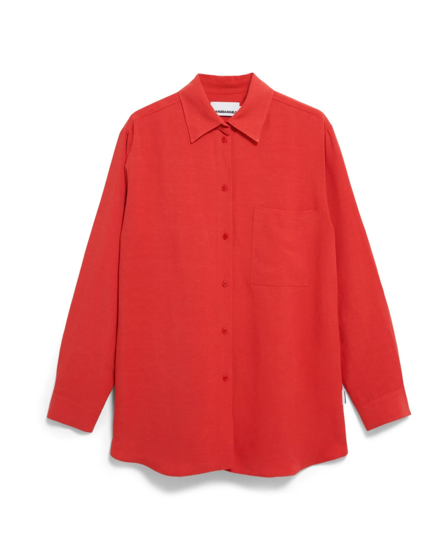 Bluse Langarm Maalgaa Lino Rot – Ansicht 6