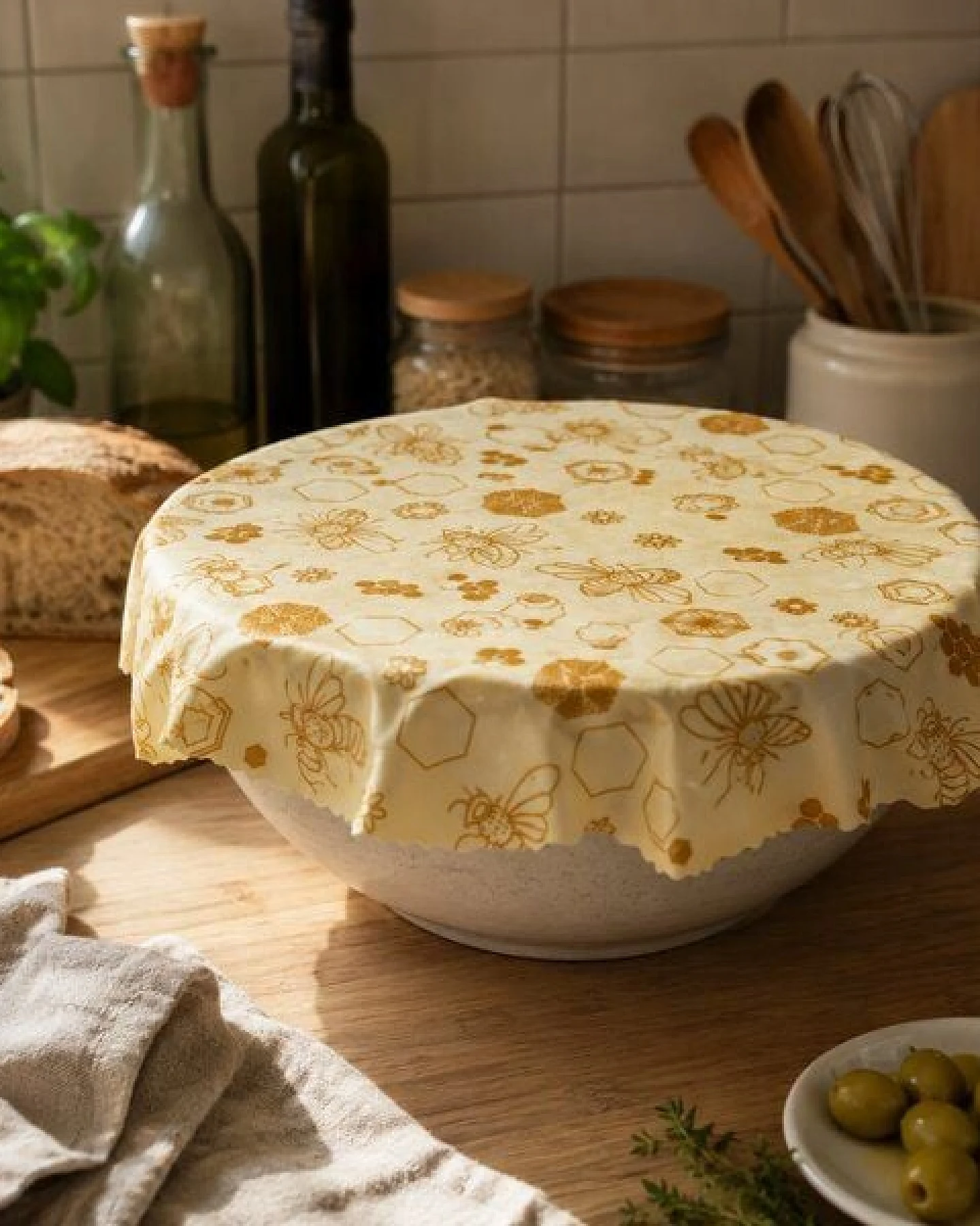 pandoo Bienenwachstücher Starter Set - 3 verschiedene Größen – Ansicht 3
