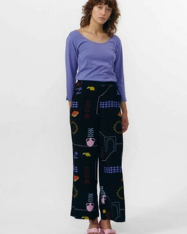 Suite13lab Damenculotte HATTA Viskose im Holiday-Print