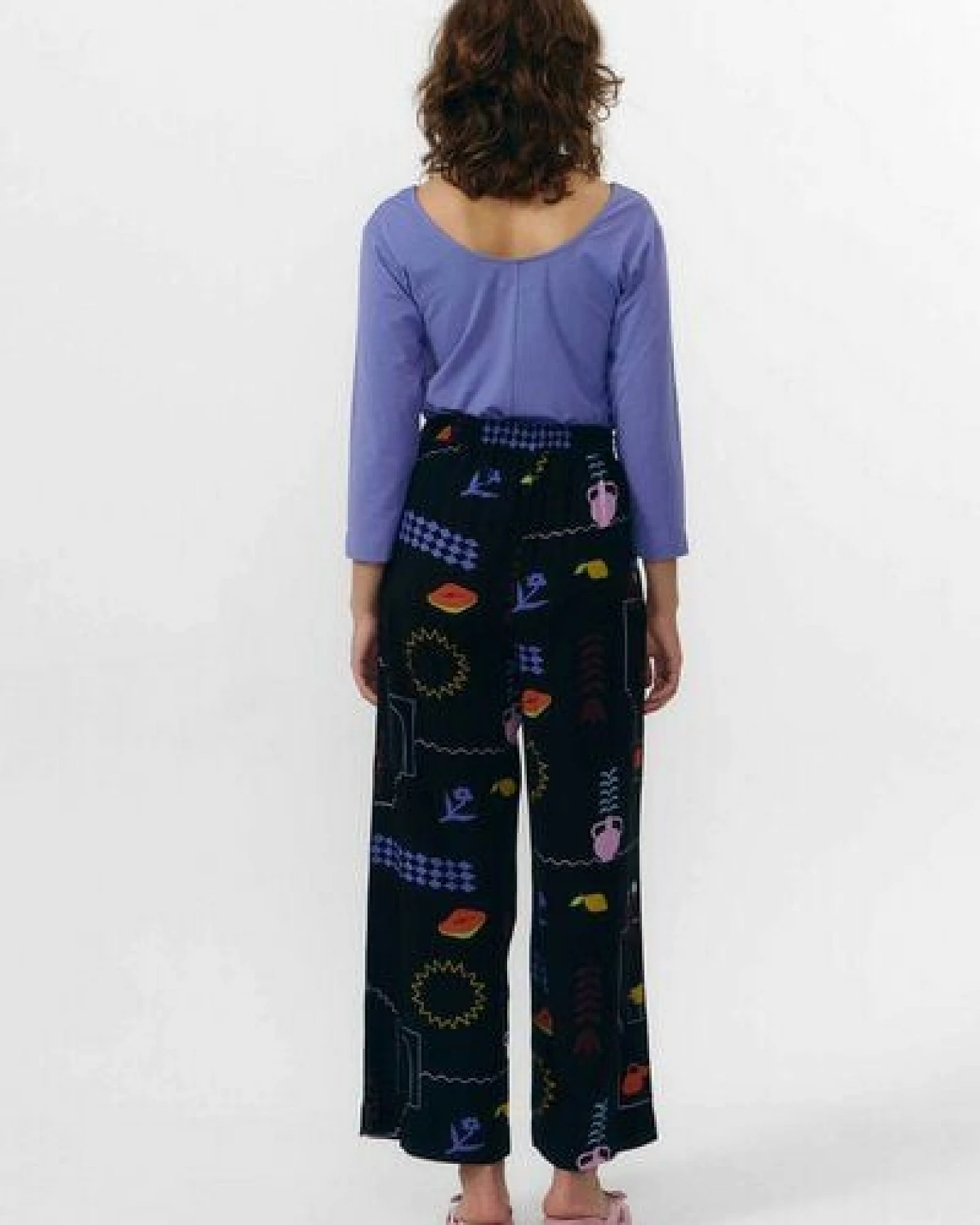Suite13lab Damenculotte HATTA Viskose im Holiday-Print – Ansicht 3