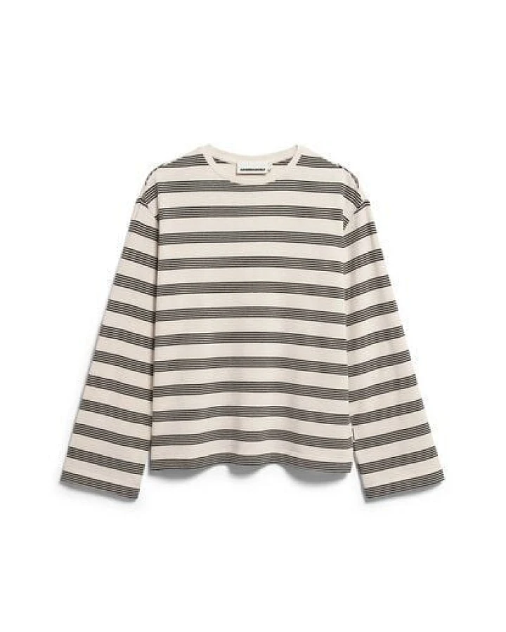 Produktseite: ARMEDANGELS MARYNAA FINE STRIPE Damen Longsleeve aus Bio-Baumwoll Mix