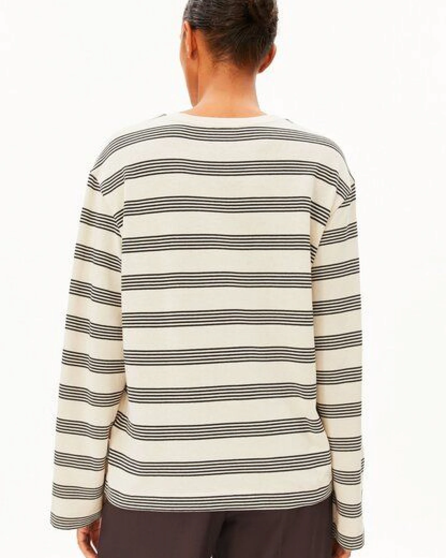 ARMEDANGELS MARYNAA FINE STRIPE Damen Longsleeve aus Bio-Baumwoll Mix – Ansicht 2