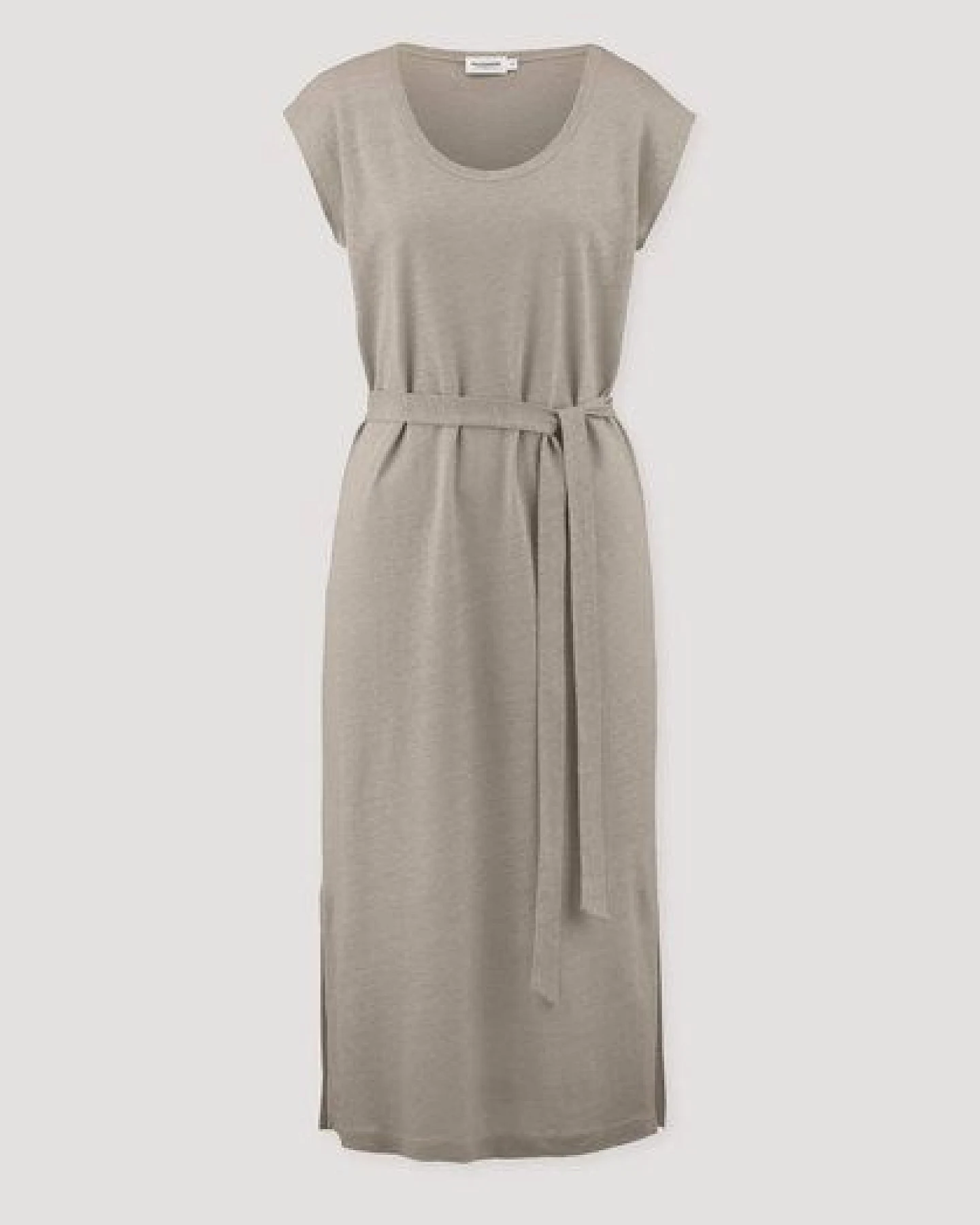 hessnatur Jersey Kleid Midi Relaxed aus Leinen und Bio-Baumwolle – Ansicht 4