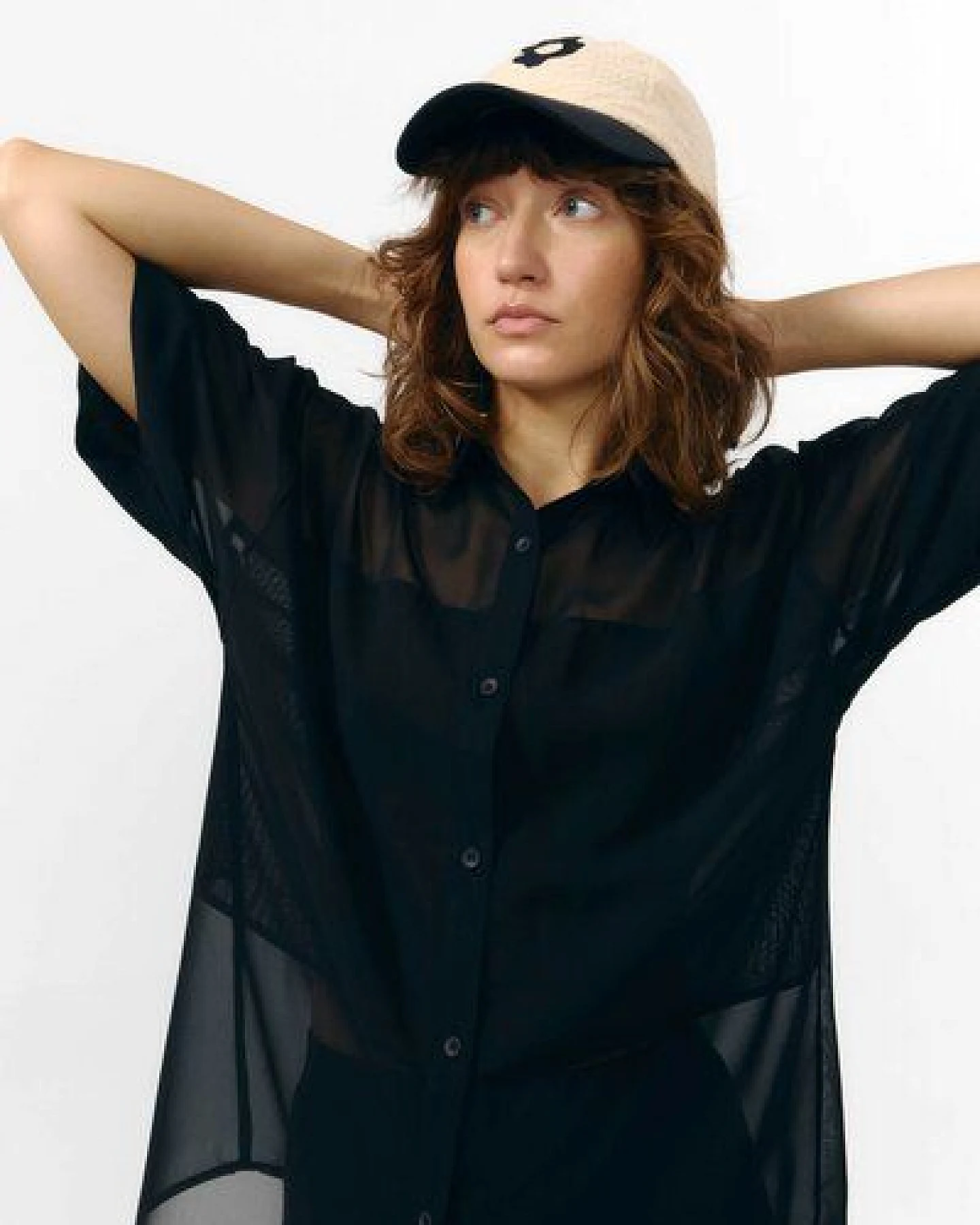 Suite13lab Kurzarmhemd MINAB Chiffon – Ansicht 2