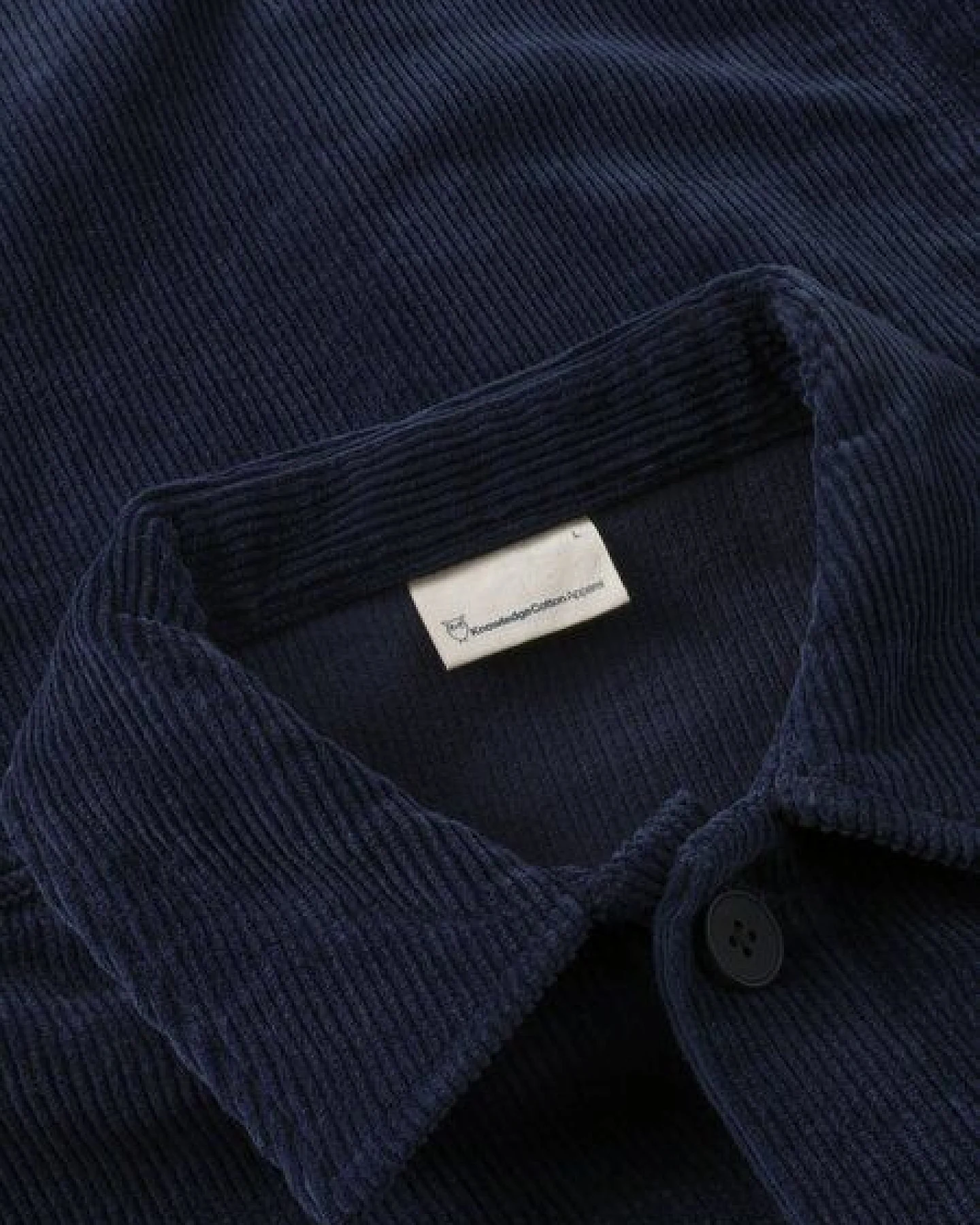 KnowledgeCotton Apparel Cord-Hemd 8-WALES Overshirt aus Bio-Baumwolle – Ansicht 3