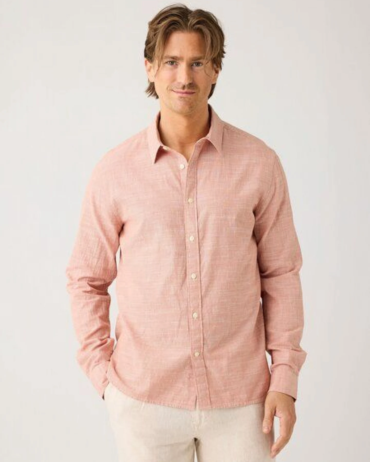 KnowledgeCotton Apparel Streifenhemd DUNE regular aus Bio-Baumwolle – Ansicht 2