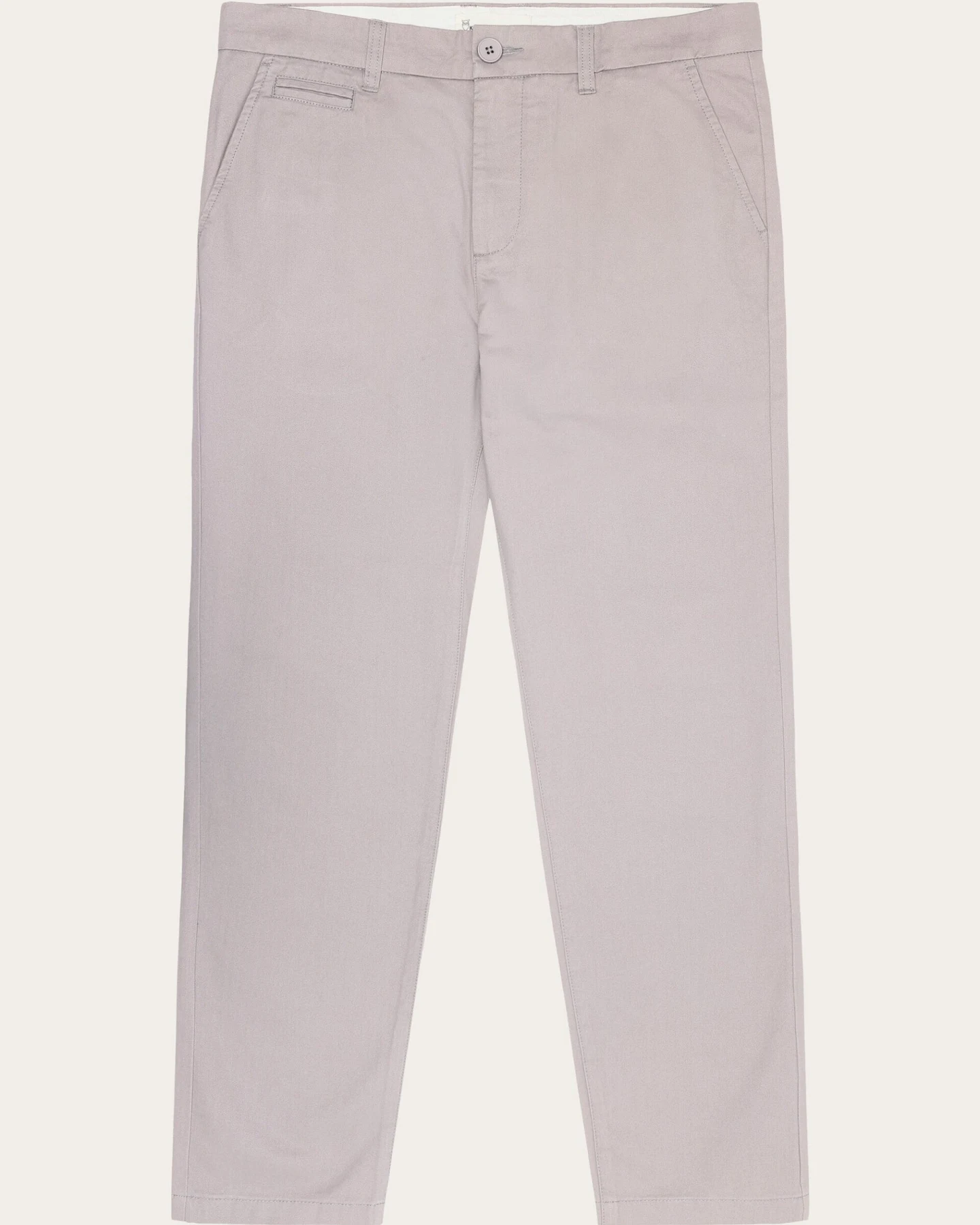 KnowledgeCotton Apparel Herren vegan Chino Hose Chuck Regular Twill Alloy Grau – Ansicht 2
