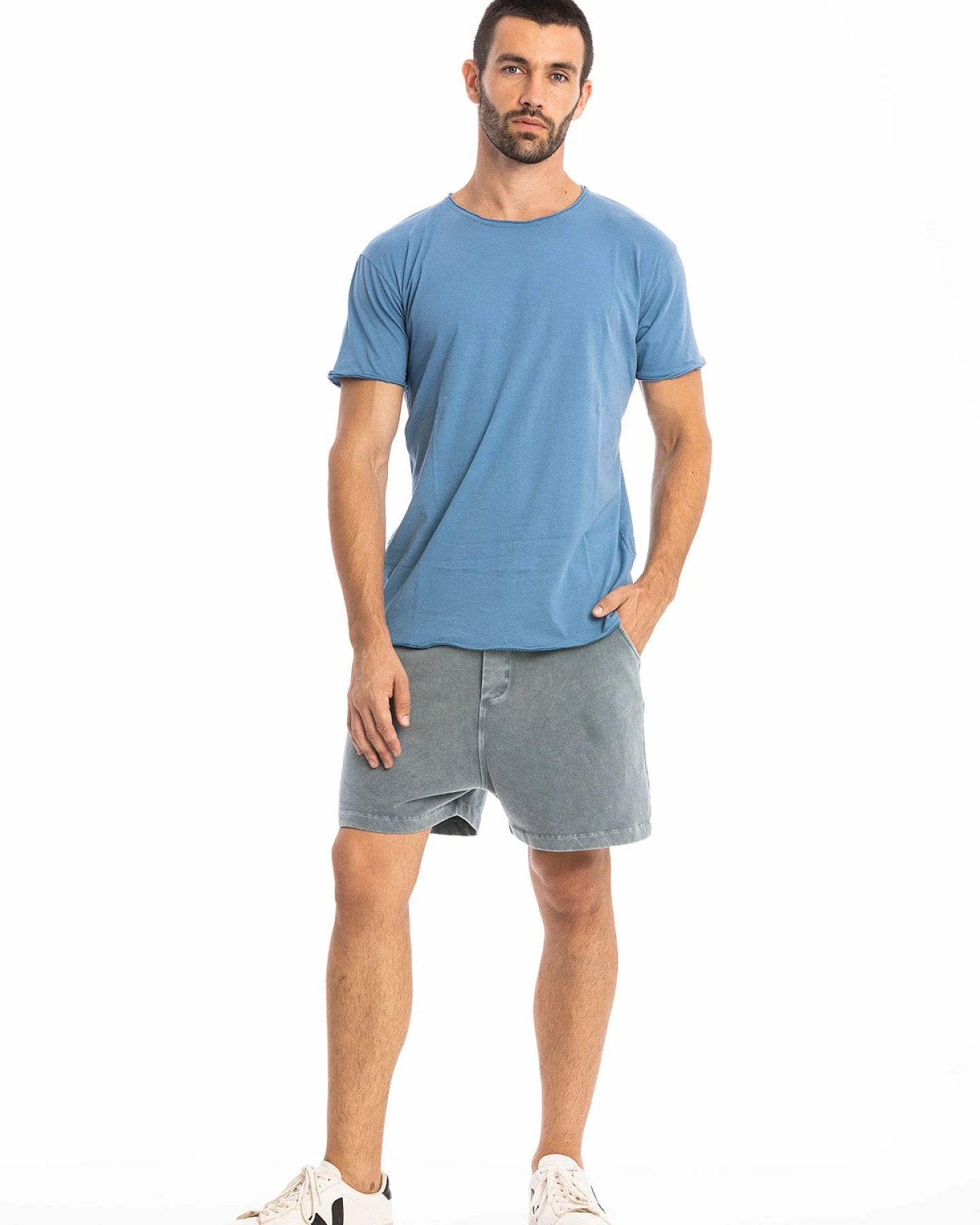 RAVENS VIEW IBIZA Herren vegan T-Shirt Rund Wild Maui Blau – Ansicht 2