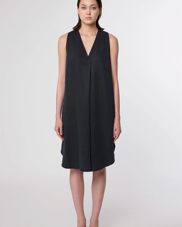 Dawn Damen vegan Kleid Day In Dunkelblau