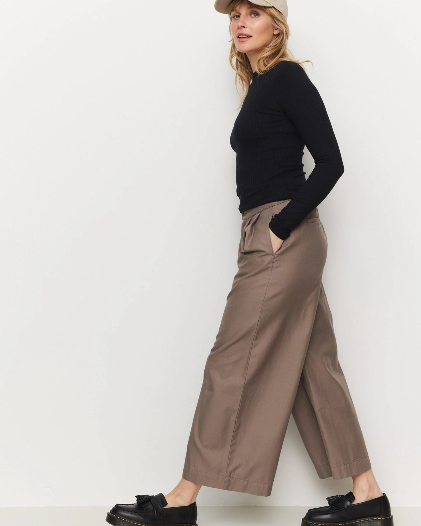 Recolution Damen vegan Culottes Ambrosia Vintage Brown – Ansicht 2