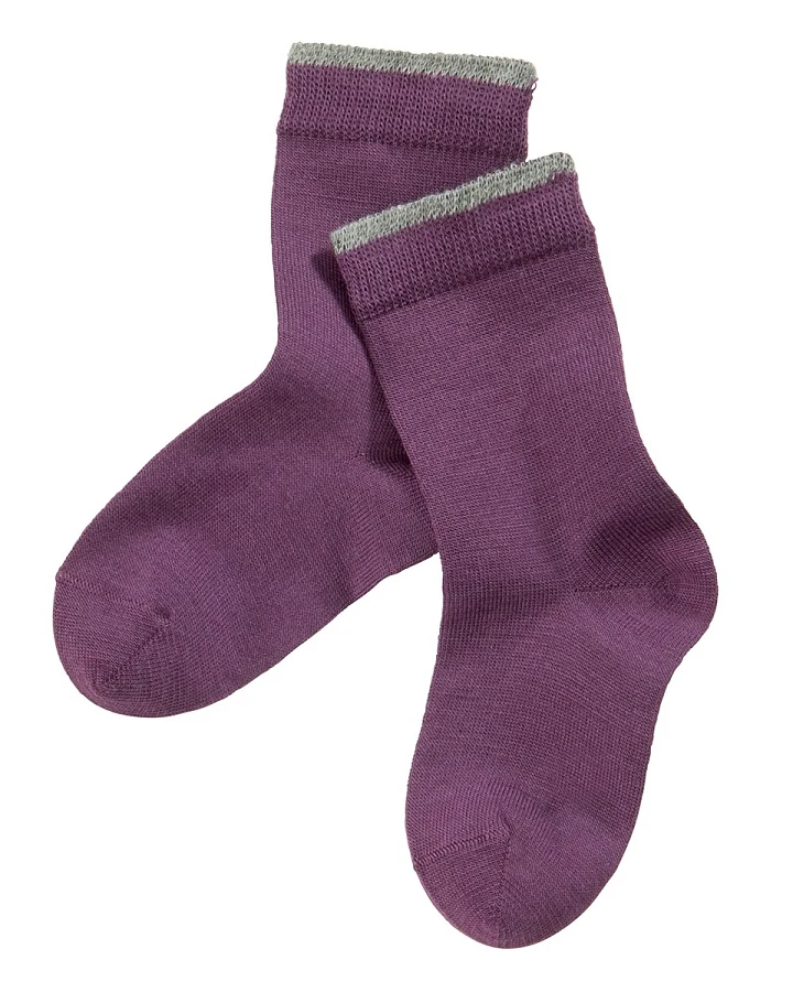 Kinder Socken dunkellila Gr.1-2