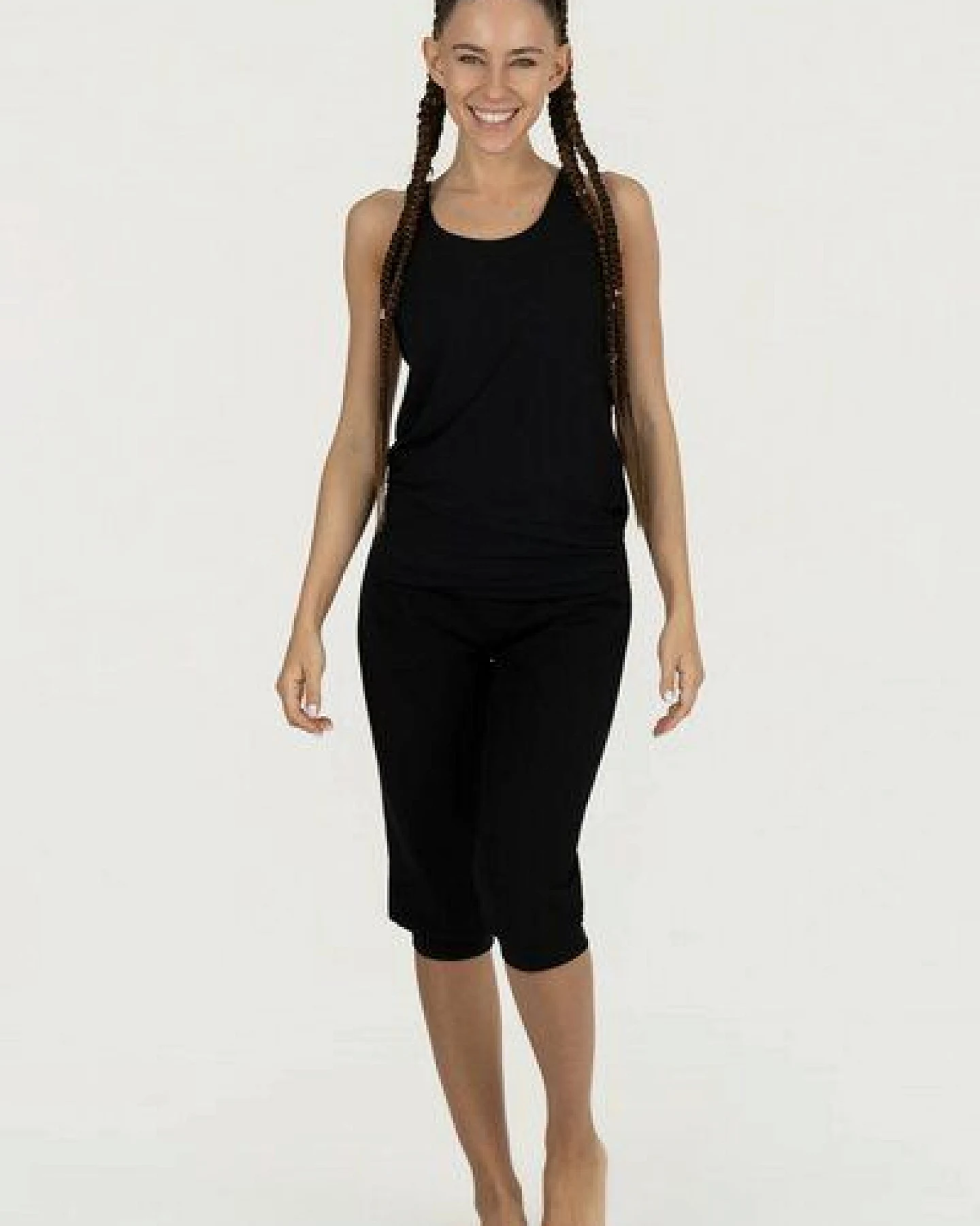 Urban Goddess Capri Yoga Hose Sukha – Bio-Baumwolle – Ansicht 4
