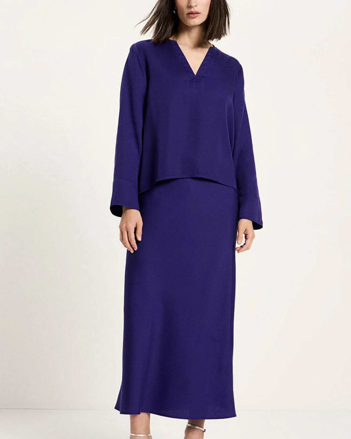 Lanius Damen vegan Bluse Violet – Ansicht 2