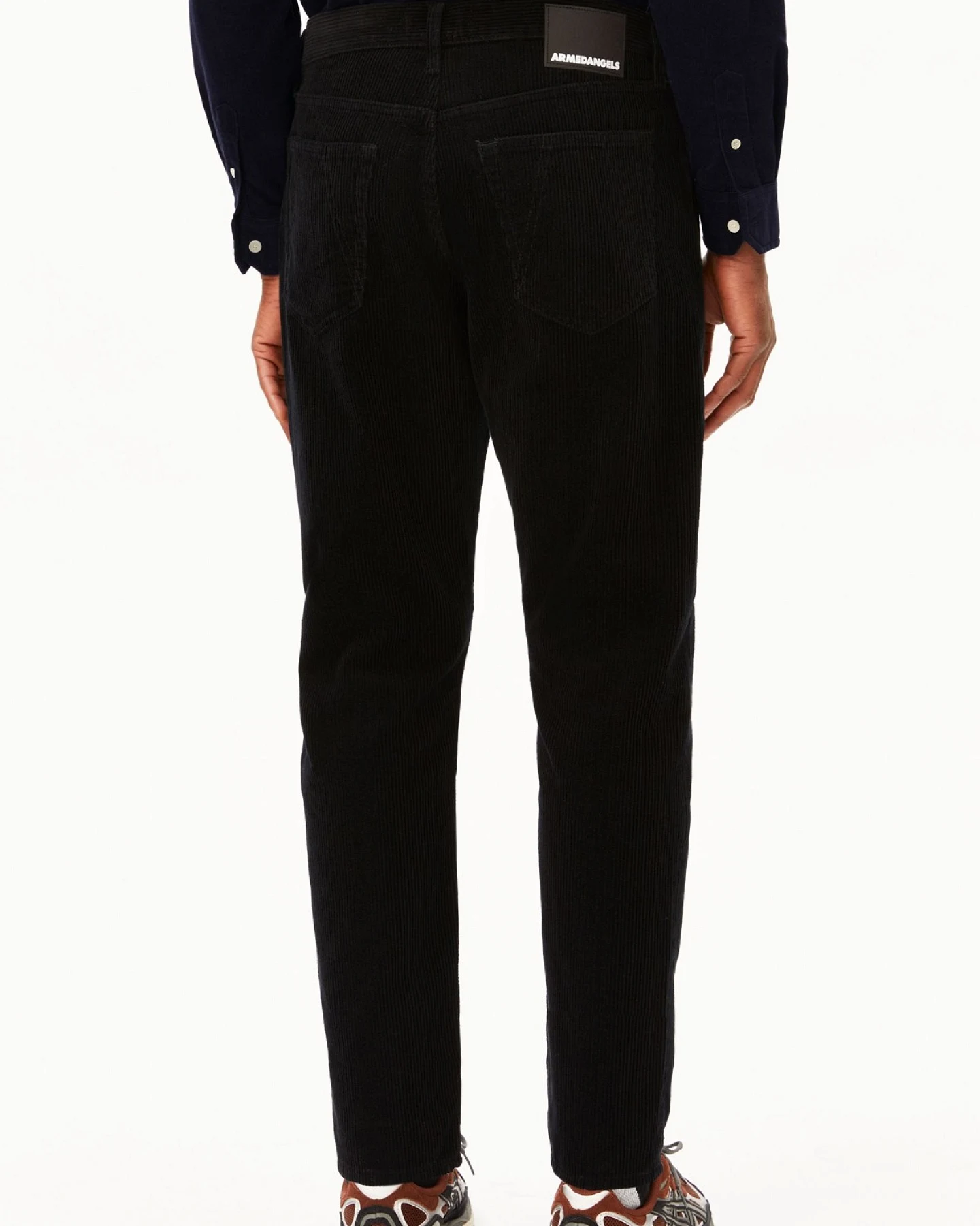 Hose Maakx Relaxed Corduroy Cotton Schwarz – Ansicht 2
